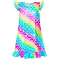 thumbnail image 1 of Girls Nightgowns Unicorn Sleepwear Night Sleep Dress Pajamas Little Kids Toddler Soft Nightgown, 1 of 7