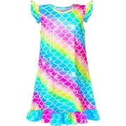 Girls Nightgowns Unicorn Sleepwear Night Sleep Dress Pajamas Little Kids Toddler Soft Nightgown