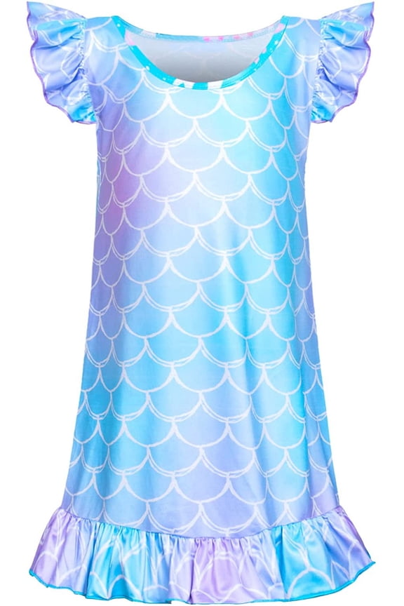 Girls Nightgowns Unicorn Sleepwear Night Sleep Dress Pajamas Little Kids Toddler Soft Nightgown