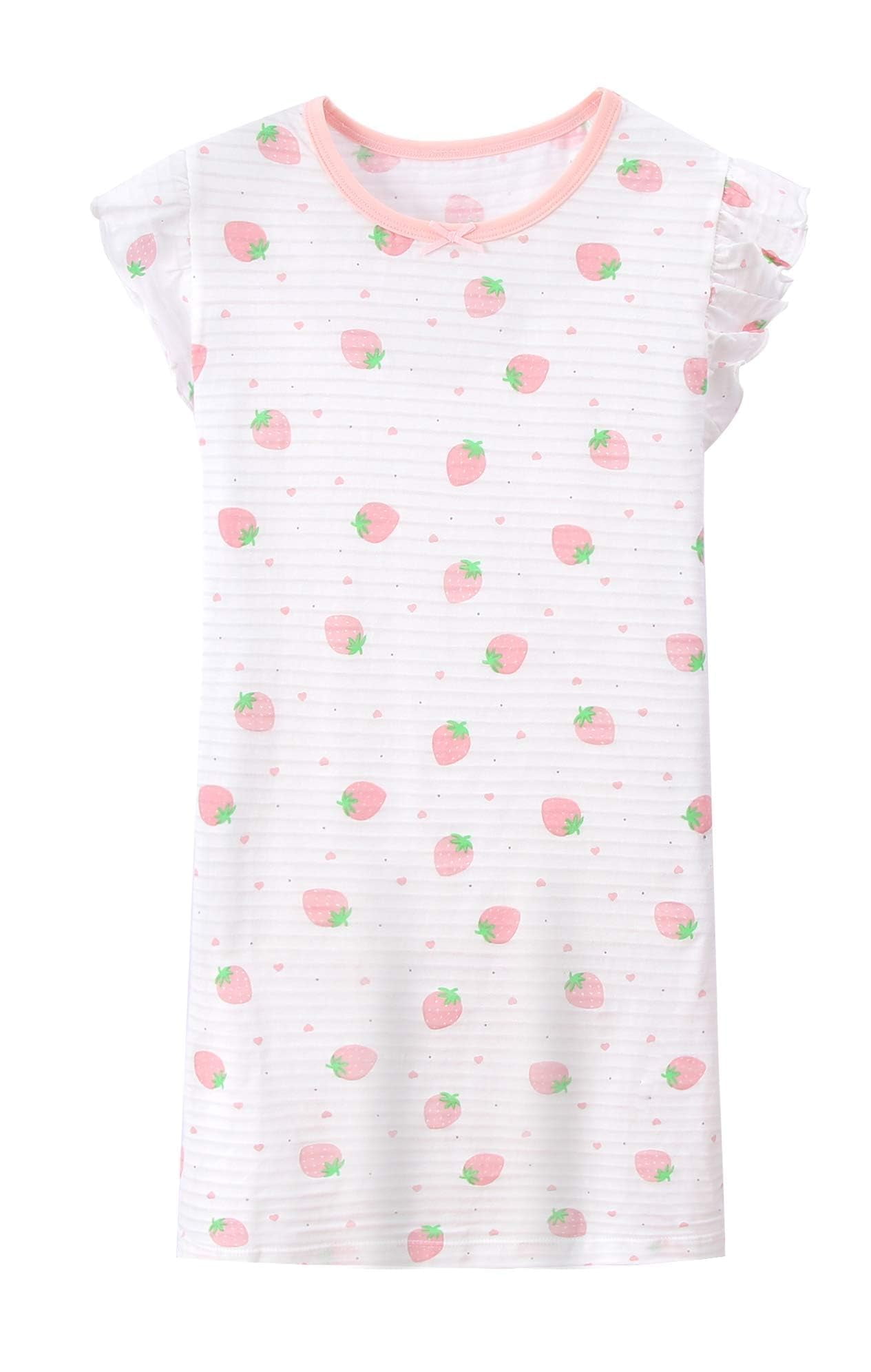 Girls Nightie Dress Girls Summer Comfy Nightdress Sleepwear Short