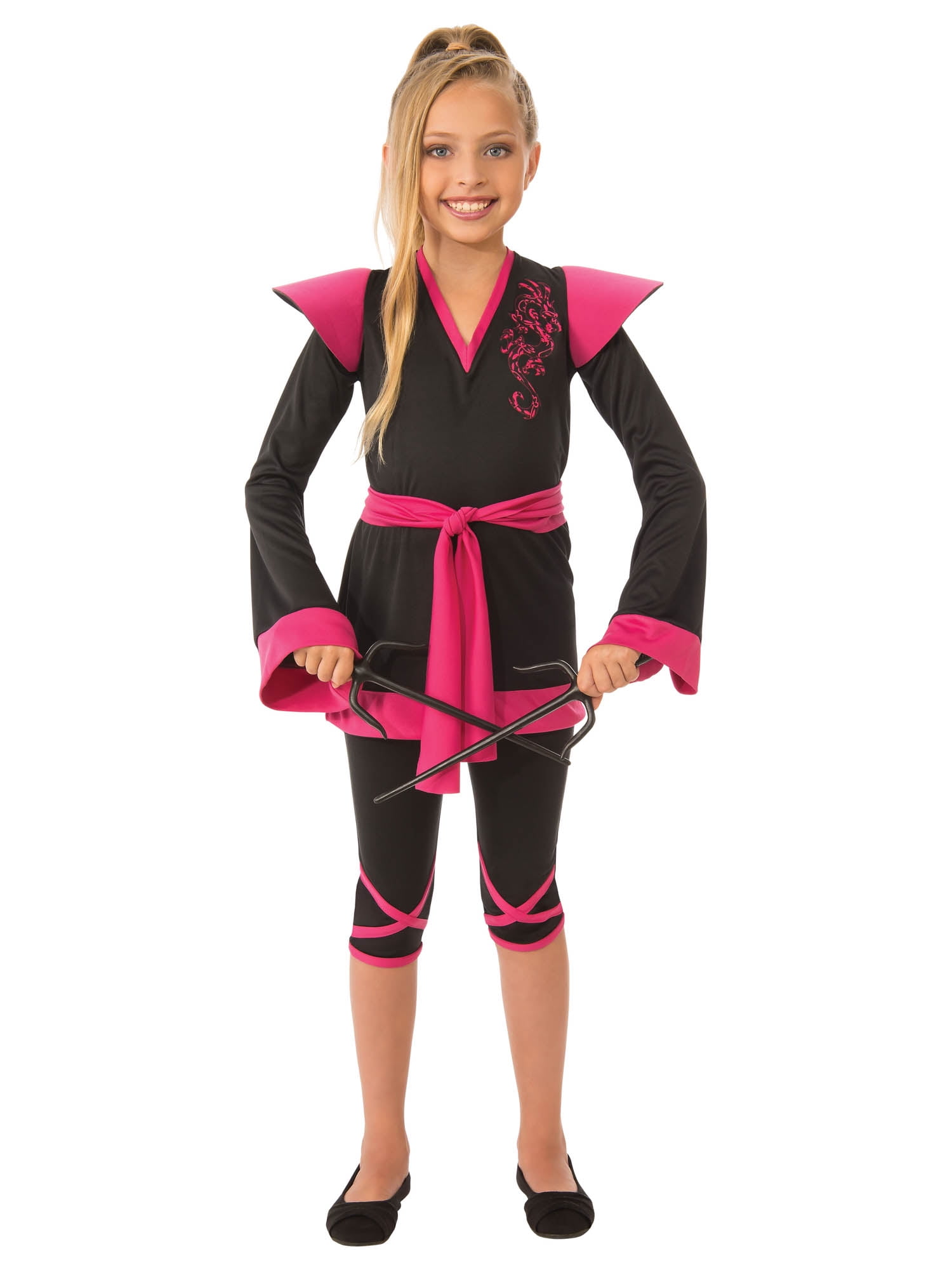 Girls Ninja Girl Costume - Walmart.com