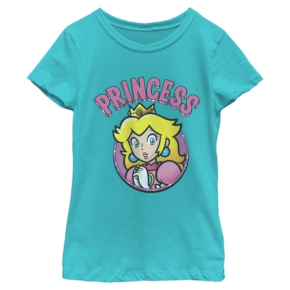Girls Nintendo Princess Peach Gloss T Shirt