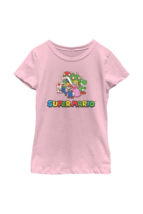 Girls Nintendo Super Mario Super Group T Shirt