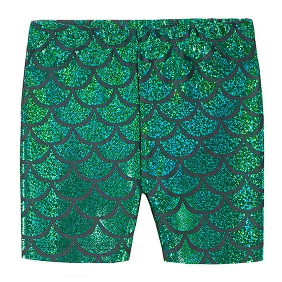 Girls Novelty Bike Shorts | Elf Mermaid Sparkle