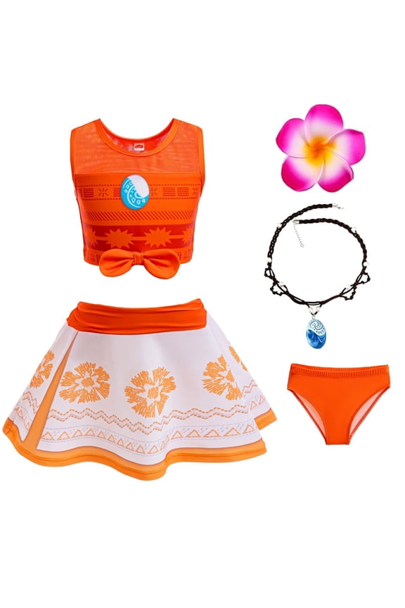 Girls Ocean Adventure Bathing Suits Bikini Set Swimsuit Swimwear Toddler Little Kids for 3-8Y