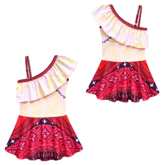Girls Ocean Adventure Swimsuits Princess Two-Piece / One-Piece Swim Skirt, Size 3-4T