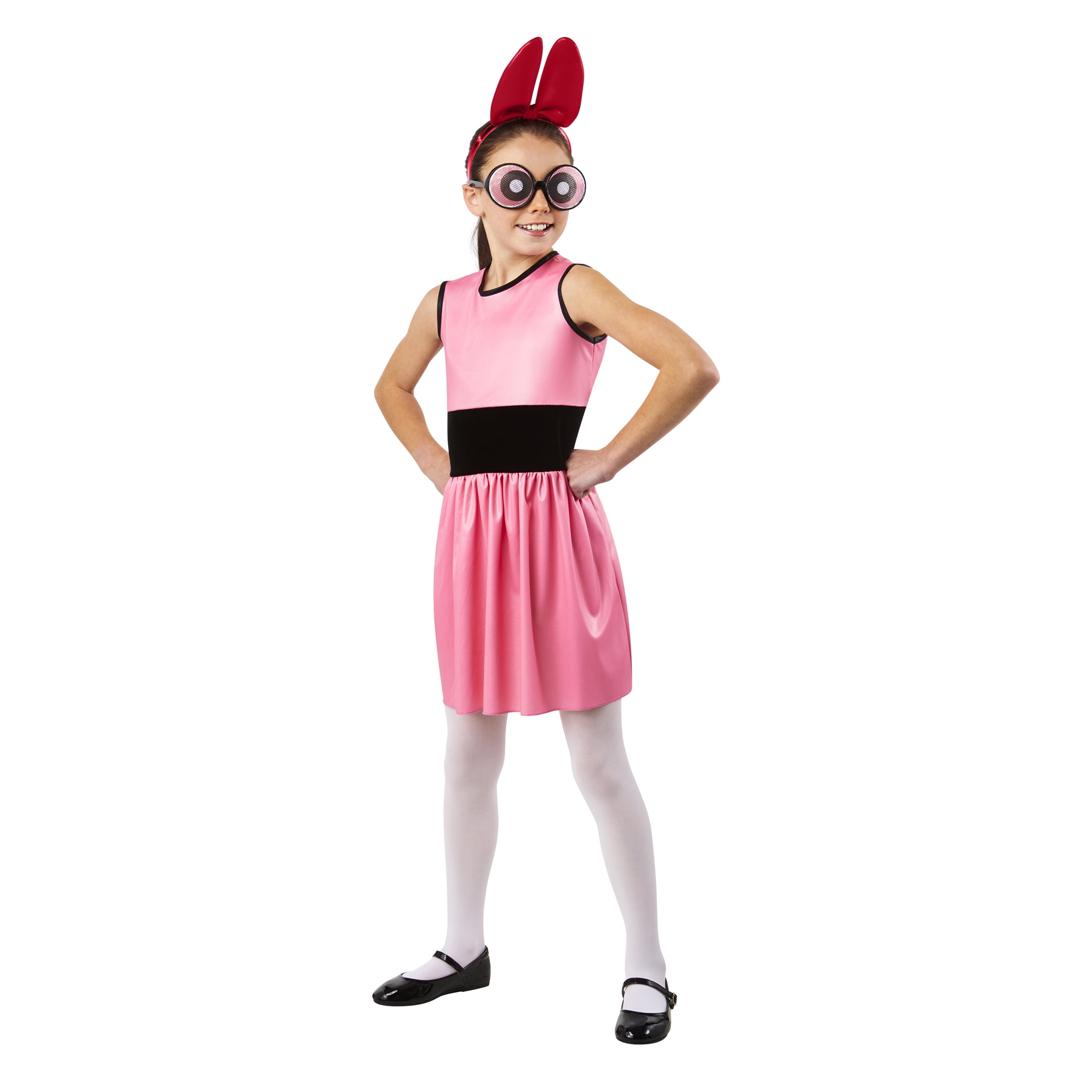 Girls Officially Licensed Warner Brothers Power Puff Blossom Halloween Costume M, Pink