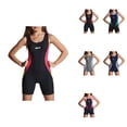 thumbnail image 1 of Girls One Piece Swimsuit with Contrast Trim Comfortable Summer Bathing Suit for Ages 9-16, Machine Washable & Durable, 1 of 4