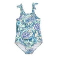 thumbnail image 1 of Girls' One-Piece Swimsuit with Sun Protection, Quick Drying Bathing Suit 7-14 Years, 1 of 1