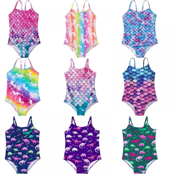 Girls One-Piece Swimsuits, Little Girls Bikini Bathing Suit, Toddler Girls Swimwear Beach Wear