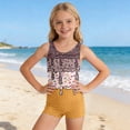thumbnail image 1 of Girls One Piece Swimsuits Size 14-16 Regular Fit Hawaiian Soft & Lightweigh Sun Protection Criss Cross One Piece Swimsuits Wrap Tie Back Bathing Suit 9-16y, 1 of 6