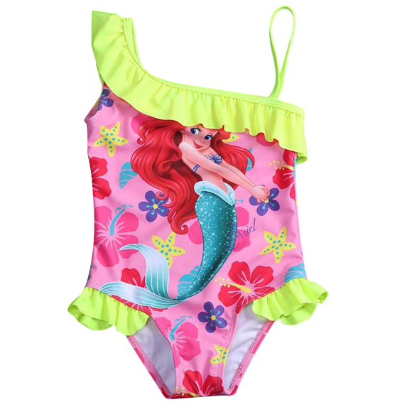 Girls One Piece Swimsuits Swimwear Mermaid Bathing Suit Ruffle Beachwear