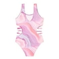 thumbnail image 1 of Girls One Piece Swimsuits Tie-dye Bikini Sport Bathing Suits for Kids Size 11-12T, 1 of 4
