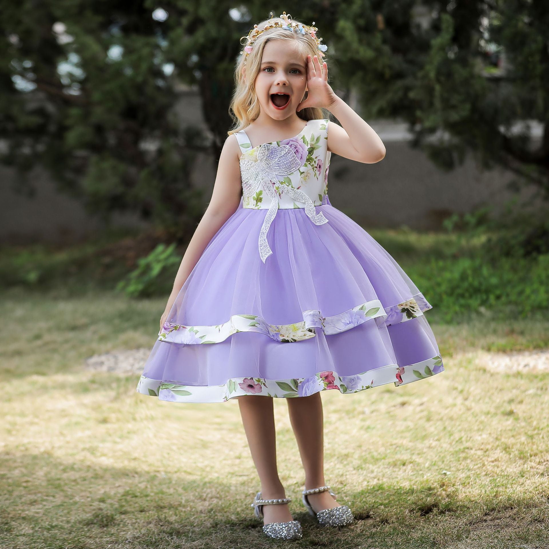 Jeweled Black Satin Tiered Tulle Flower Girl Dress Perfect For Formal Wear,  Weddings, Parties, And First Communion From Lilliantan, $67.57 | DHgate.Com