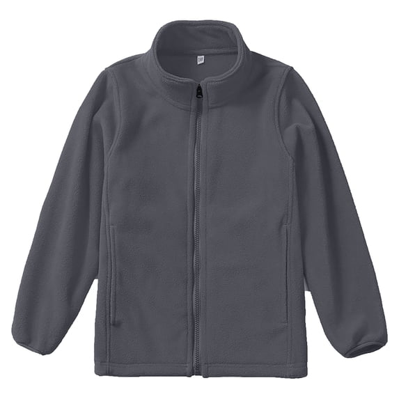 Girls' Outerwear Jackets Kid Boys Soft Fleece Zip up Hoodie with Pockets Long Sleeve Outerwear Warm Coat Oversized Streetwear