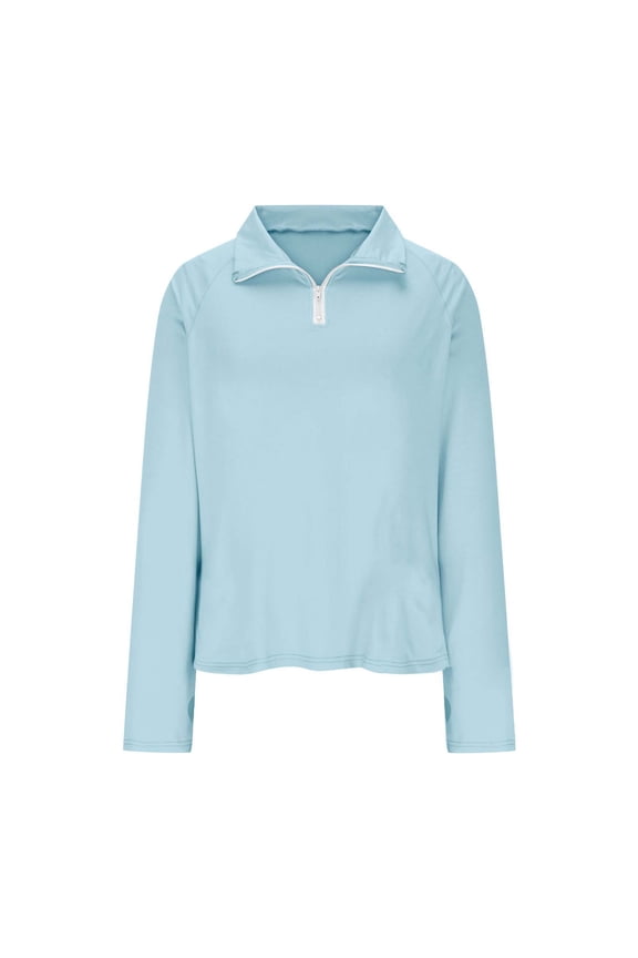 Girls Outerwears Kids Active Sun Protection Jacket Girls Turndown Collar Cooling Shirt with Pockets Running Outdoor Size 4-15