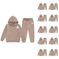 thumbnail image 1 of Girls Outfit Girls Sets Baseball Print Reindeer Girls' Hoodie Set Children's Two Piece Set Medium And Small Children's Long Sleeved Hoodie And Sweatpants, 1 of 9