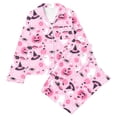 thumbnail image 1 of Yhhting Big Girls Outfit Sets Print Long Sleeve Top + High Waist Pants Cozy Stylish 2 Piece Set Nightwear Girls Loungewear ,13-14 Years, 1 of 3