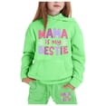 thumbnail image 1 of Girls Outfit Sets Toddler Boy Girl Long Sleeve Cute Print Warm Hoodie Sweatpant Kids Outfits Sweat Suit,2-13Y, 1 of 4