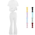 thumbnail image 1 of Girls Outfit for Everyday Wear Lightweight Knit Two Piece Dresstop and Shorts Ensemble for and Family Events A Star Is Born Outfit 7-8 Years, 1 of 4