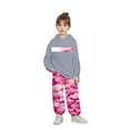 thumbnail image 1 of Girls Outfits Camo Print Long Sleeve Hooded Shirt Sweatsants Children Outdoor School Fall Winter Outfit Set, 1 of 4