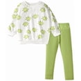 thumbnail image 1 of Girls Outfits Clothes Set Chrysanthemum Cotton jumper Tops Leggings 2 Piece Clothing Set Age 2-3T, 1 of 1