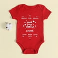 thumbnail image 1 of Girls Outfits Cute Pattern Print Bodysuit Short Sleeve Toddler Boys Clothes for Baby 18-24 Months, 1 of 5