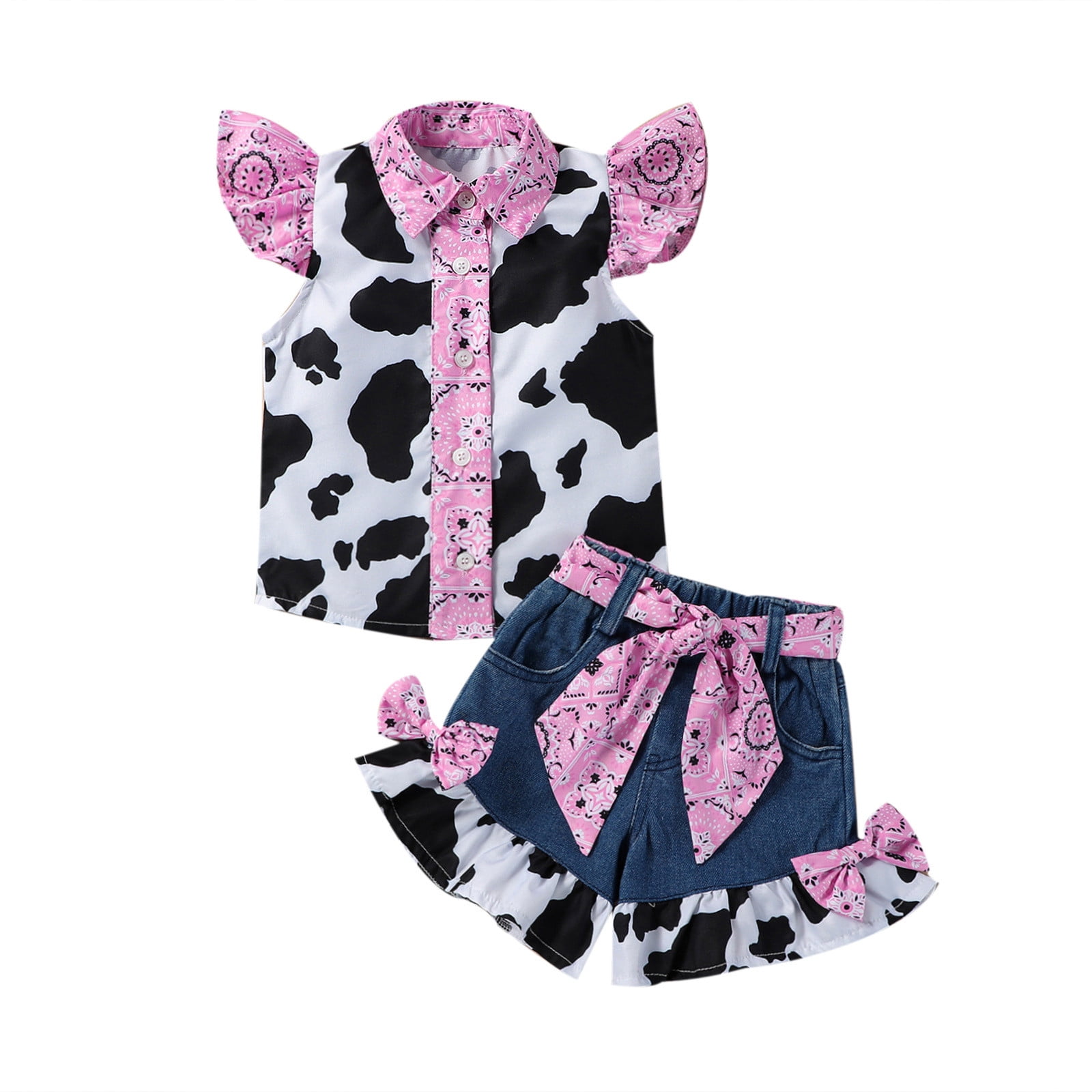 Cow outfit two piece best sale