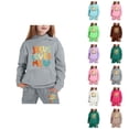 thumbnail image 1 of Girls Outfits Girl Set Children's Long Sleeved Hooded Hoodie Set, 1 of 4