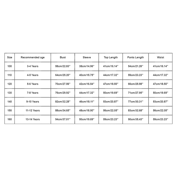 boys girls clothes set