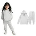 thumbnail image 1 of Girls Outfits & Set Child Toddler Long Sleeve Warm Hoodie Pullover Tops Pants Kids Sweat Suit for Boys and Girls, 1 of 4