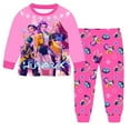 thumbnail image 1 of Girls Outfits & Set Children Kids Girls Long Sleeve And Pants Set 2pcs Kids Outfit for Daily Casual Wear, 1 of 7
