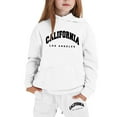 thumbnail image 1 of Girls Outfits Sets Casual Winter Wear Trendy Printed Hooded Sweatshirt Cute Girls Fall Clothes Sweatsuits, 1 of 4