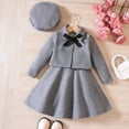 thumbnail image 1 of Girls Outfits for - Little Girls Autumn and Winter Floral Dress with Cape and Hat Set for Birthday Party and Graduation Celebrations, 1 of 3