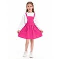 thumbnail image 1 of Girls Overall Mini Skirts Corduroy Dresses with Adjustable Straps Pleated Cute Skirts Pinafore Dress Long Skirt for Girls 7Y, 1 of 6