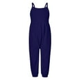 thumbnail image 1 of Girls Romper Sleeveless Jumpsuits Rompers for Girls Casual V Neck Strap Rompers with Pockets Cute Summer Clothes 4-5 Y, 1 of 4