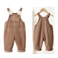 thumbnail image 1 of Girls' Overalls Slim Fit Corduroy Overalls Sleeveless Rompers 12-18 Months Overalls Boy, 1 of 7