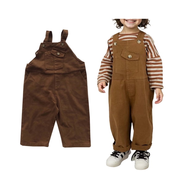 Girls Overalls Slim Fit Sleeveless Jumpsuit Cowboy Outfit for Boys 5-6 Years