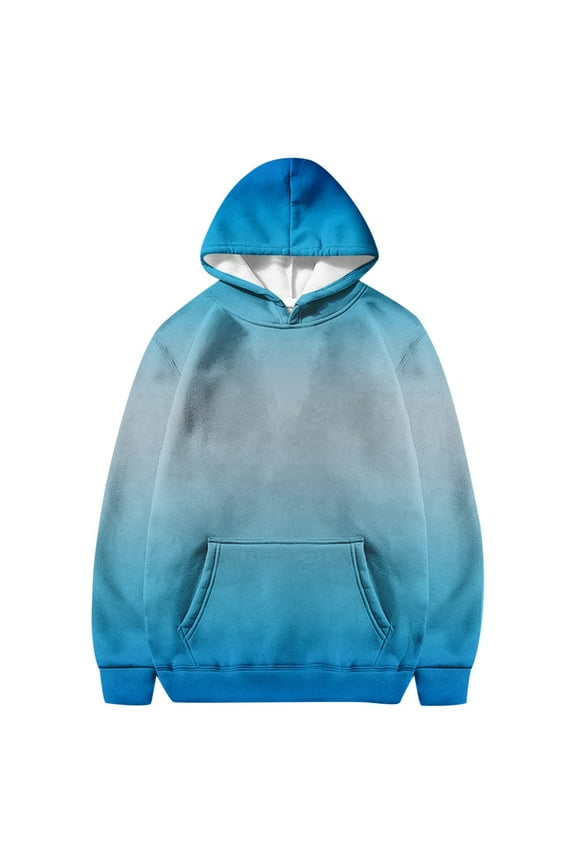 Girls Oversized Hoodie Shirts Gradient Color Long Sleeve Sweatshirts Loose Pullovers Sweatshirt Sweatshirt Hoodie Shirts for Teens Girls Boys 12-24 Months