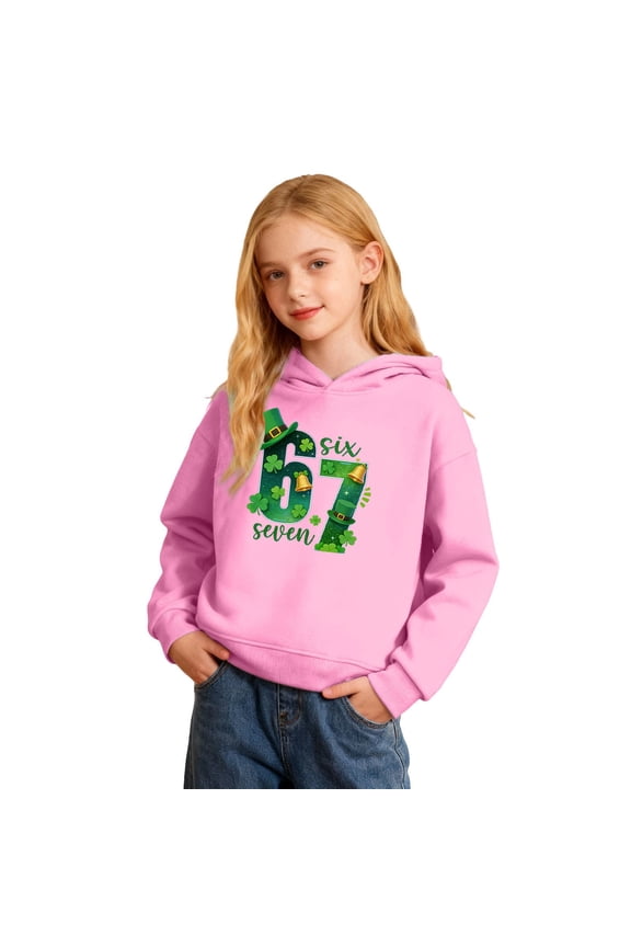 Girls Oversized Hoodie and Sweatpants Set Long Sleeve Casual Loose Fit Activewear for School