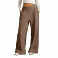 thumbnail image 1 of Girls Oversized Wide Leg Sweatpants Drawstring Kids Baggy Straight Leg Track Pants Casual Plain Pockets 04-Coffee S, 1 of 5