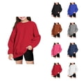 thumbnail image 1 of Girls' Oversized Winter Warm Long Sleeve Hoodie, Casual Crewneck Pullover Sweatshirt for Teens, Fall Fashion Oversized Sweatshirt for Women, 1 of 6