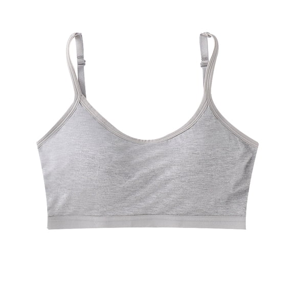 Girls Padded Training Bra 1 Pack– Crop Cami Training Bras for Girls, Seamless Bra Design with Removable Padding