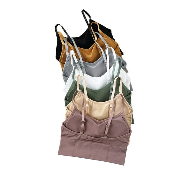 Girls Padded Training Bras Fit for 10-15 Years Teen Girls Elastic Shoulder Straps Sports Bralette Teen Sports Bra Adjustable Straps Fixed Pads