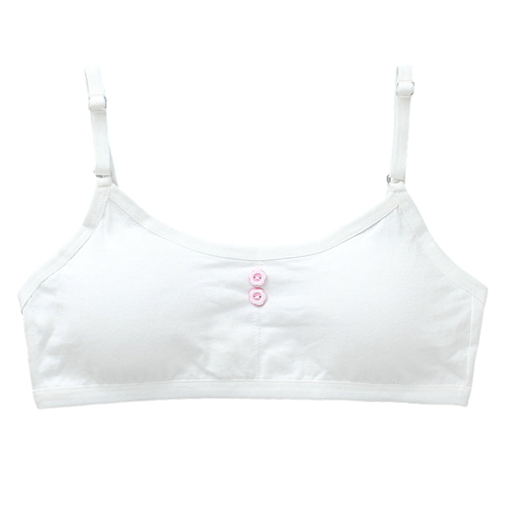 Girls Padded Training Bras,Girls Thin Cotton Breathable Sports Bra Fit