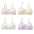 thumbnail image 1 of Girls Padded Training Bras,Girls Thin Cotton Breathable Sports Bra Teen Girls Underwear Fit for 8-14 Years， 1/4 pack, 1 of 9