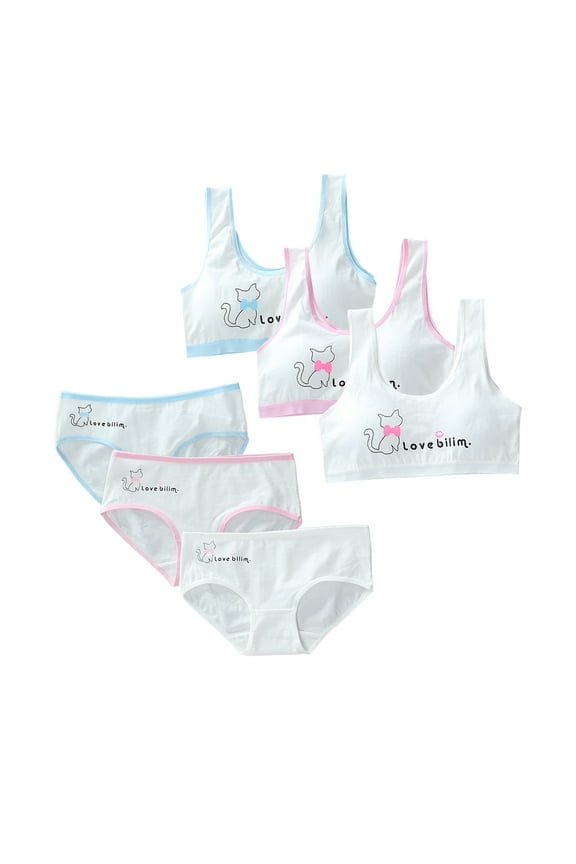 Girls Padded Training Sports Bras Flex Fit Seamless Cami Cotton Built Removable Padding 10-16 Y