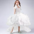 thumbnail image 1 of Girls Pageant Dresses Long Tulle Feathers Dress, 1 of 8