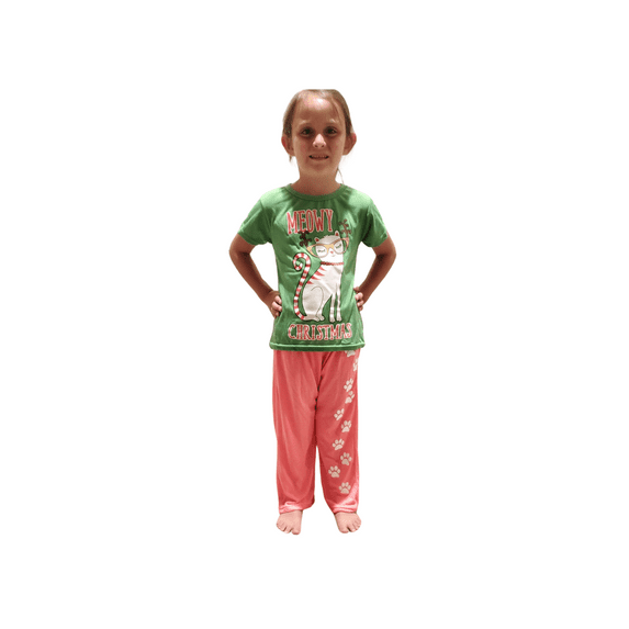 Girls' Pajama Set Christmas PJ's 2PC Holiday Outfit - Sizes 4-14/16 (Little/Big Girls)