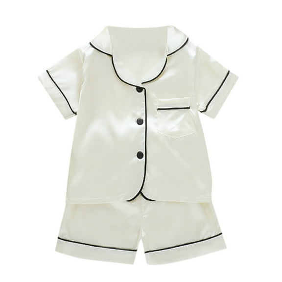 Girls Pajama Set Soft Sleepwear Comfortable Toddler Nightwear Breathable Kids Bedtime Outfit Cute Design